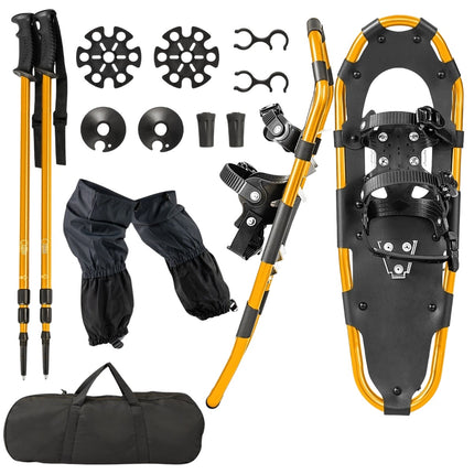 Snowshoe Set with Double Ratchet Binding, 63cm Gold