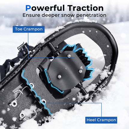 Snowshoes With Trekking Poles, 54cm, EU 35-40