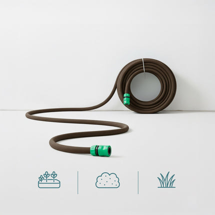 Soaker Hose for Hedges and Flower Beds, 50ft