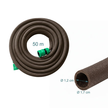 Soaker Hose for Hedges and Flower Beds, 50ft