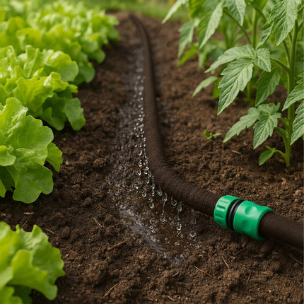 Soaker Hose for Hedges and Flower Beds, Water-Saving