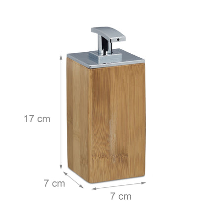 Soap pump in bamboo