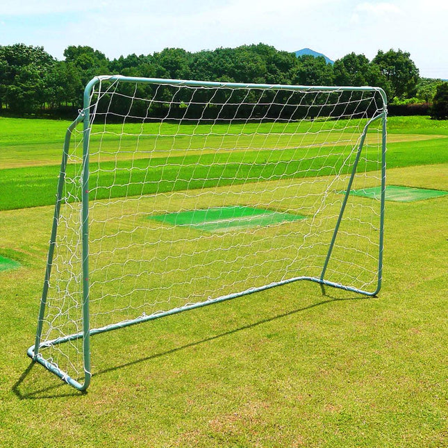 Voetbaldoel met net, stalen frame, 240 cm
