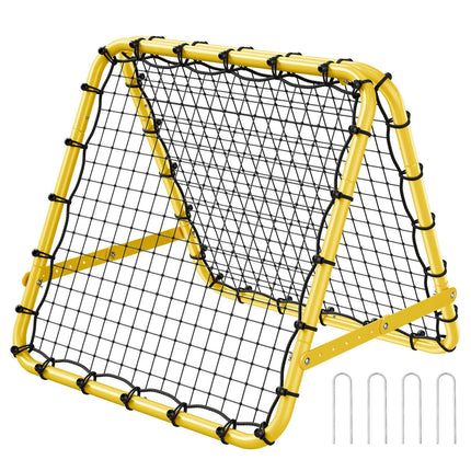 Soccer Rebounder Net 40 x 35 x 37 In, Adjustable Angle