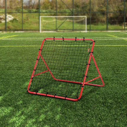 Soccer Rebounder Net 99x99 cm, Foldable Kickback Trainer