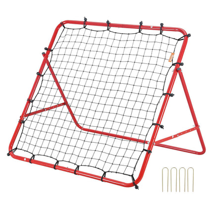 Soccer Rebounder Net 99x99 cm, Foldable Kickback Trainer