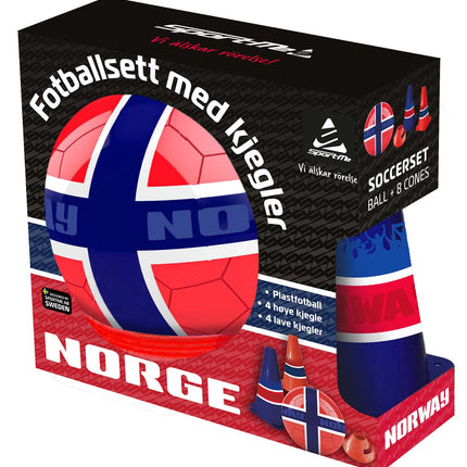 Soccer Set with Ball and Cones – Norway Design