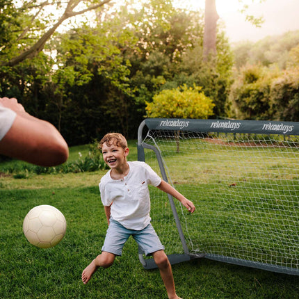 Soccer goal in gray