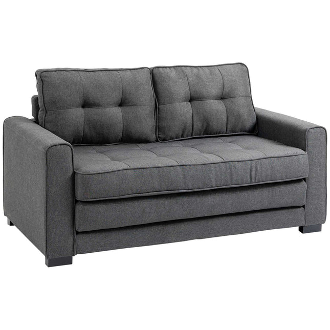 Gray linen Touch folding sofa bed with sleep function