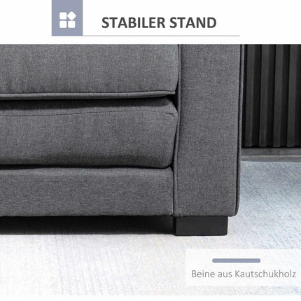 Gray linen Touch folding sofa bed with sleep function