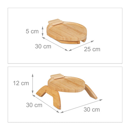 Sofa tray for armrests