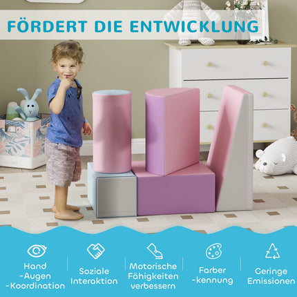 Building blocks in giant foam, artificial leather, 1-3 years
