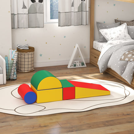 Building blocks in foam for children, soft and safe, artificial leather