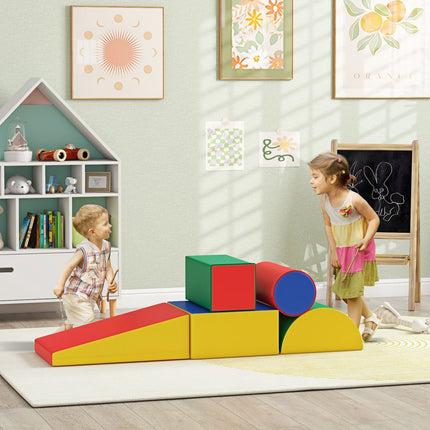 Building blocks in foam for children, soft and safe, artificial leather