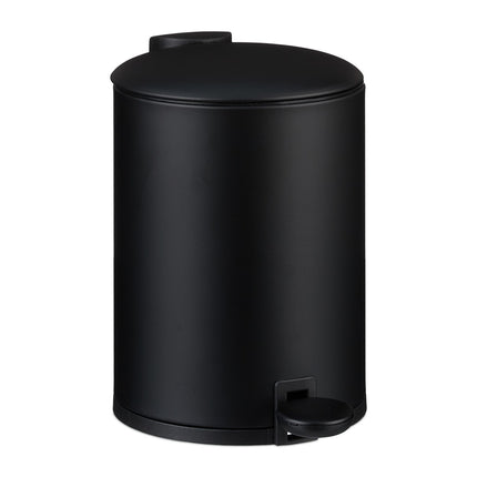 Soft-Close 3L Bathroom Bin with Foot Pedal