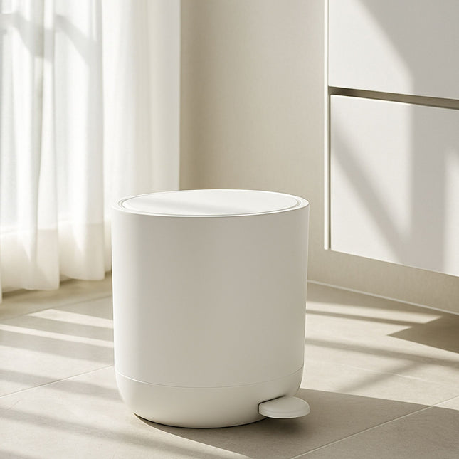 pedaalemmer met softclose-systeem voor de badkamer, inhoud 7 liter