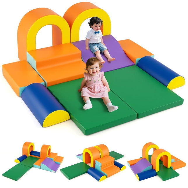 Soft Foam Climbing Blocks for Toddlers – 10 Piece Set