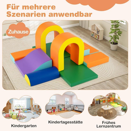 Soft Foam Climbing Blocks for Toddlers – 10 Piece Set