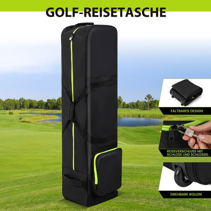 Soft Golf Travel Bag with Wheels, Waterproof, Padded Protection