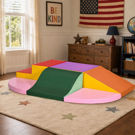 Soft Play Blocks Set, 6-Piece, Colorful for Ages 1-3