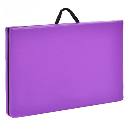 Soft floor mat gymnastics mat yoga mat folding mat gymnastics mat 180x60x4cm - purple