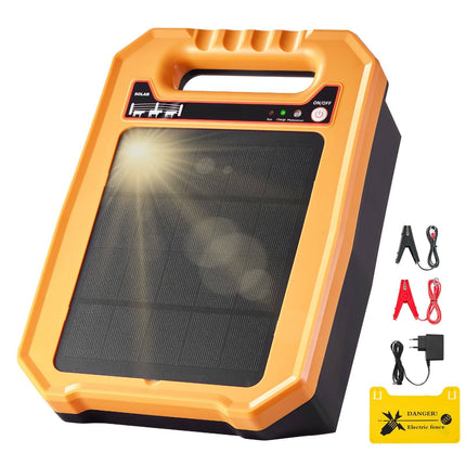 Solar Fence Charger 0.3J 8kV, 3 km Range, IP65