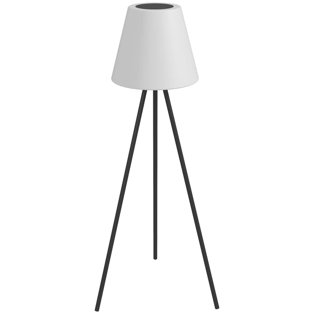 Solar outdoor floor lamp, USB rechargeable, dimmable LED
