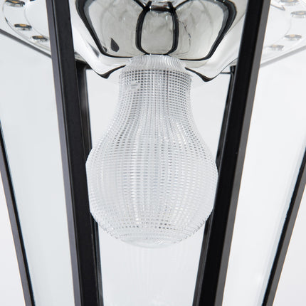 Solar Garden Path Light, 19 LED, 130 Lumen, Black