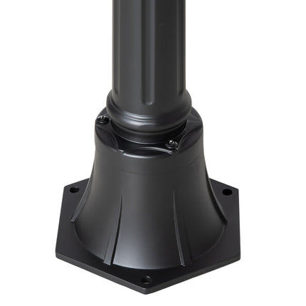 Solar Garden Path Light, 19 LED, 130 Lumen, Black