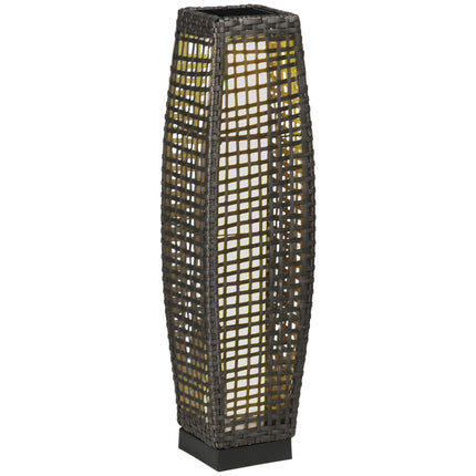 Solar Garden Lantern, LED, Rattan Design, Auto On/Off