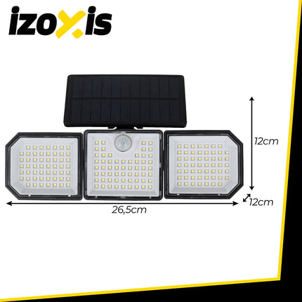 Solar Lamp 167 LED, 500lm, Motion Sensor, Remote