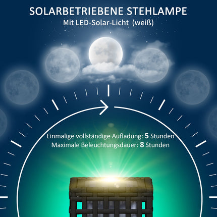 Waterproof Solar LED Garden Light, Rattan Design, Auto Sensor