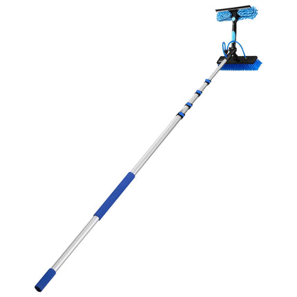 Solar Panel Cleaning Kit, 24 Ft Water Fed Pole, Soap Brush