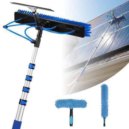 Solar Panel Cleaning Kit, 4.6 m Water-Fed Pole, Brush