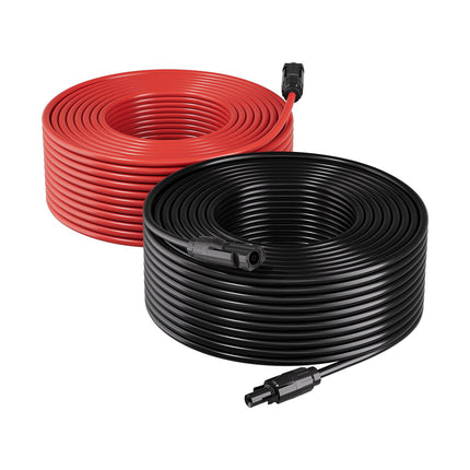 Solar Panel Extension Cable 10AWG, 19.8 m Red Black, MC4