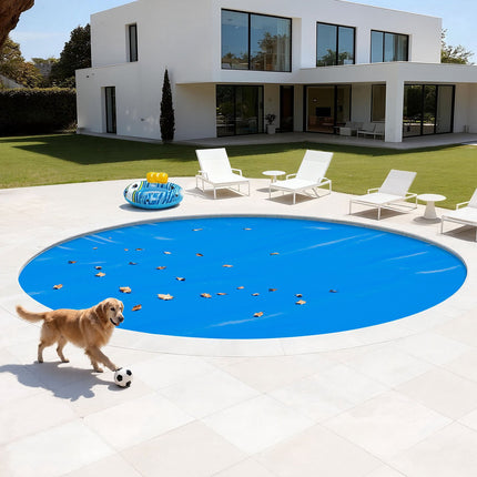 Solar Pool Cover, 18ft Round 16 Mil PE Bubble Blanket