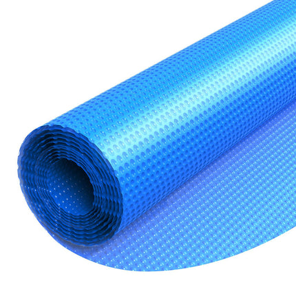 Solar Pool Cover, 24 ft Round, 8 Mil PE Bubble, Blue