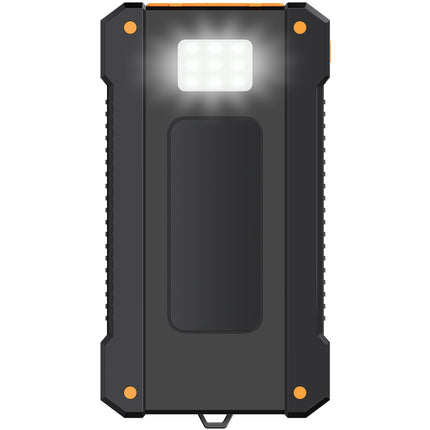 Solar Powerbank 10,000mAh 2xUSB-A + USB-C in/out 12W