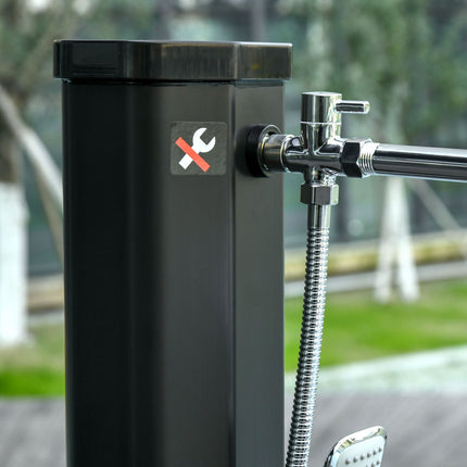 Solar Shower 35L Camping Hot Water System - Black