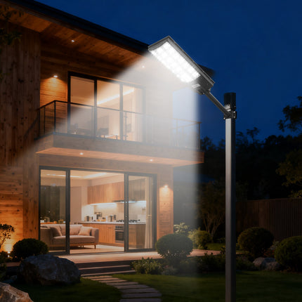 Solar Street Lights 2 Pack, Motion Sensor, IP67 Waterproof