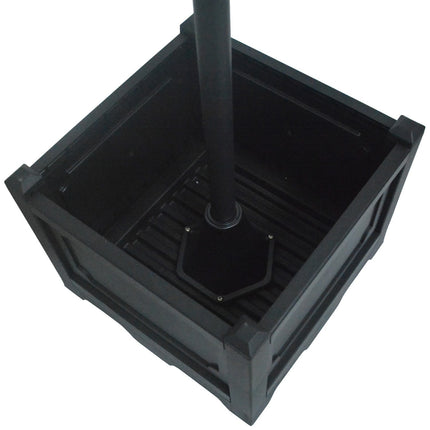 Solar Garden Light, 3-head lamp with flower pot base