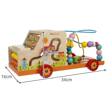 Sorter - wooden car Kruzzel 22652