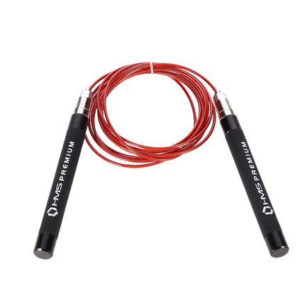Speed Jump Rope, Black/Red, Adjustable Length