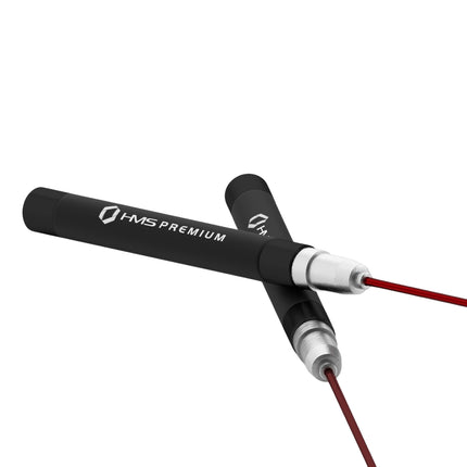Speed Jump Rope, Black/Red, Adjustable Length