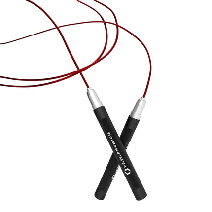 Speed Jump Rope, Black/Red, Adjustable Length