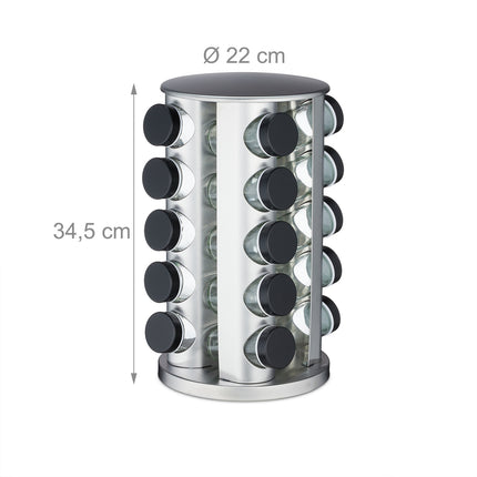 Spice carousel in stainless steel