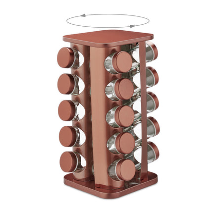 Spice carousel with 20 jars