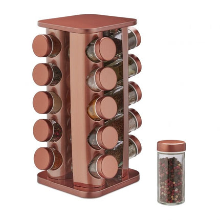 Spice carousel with 20 jars