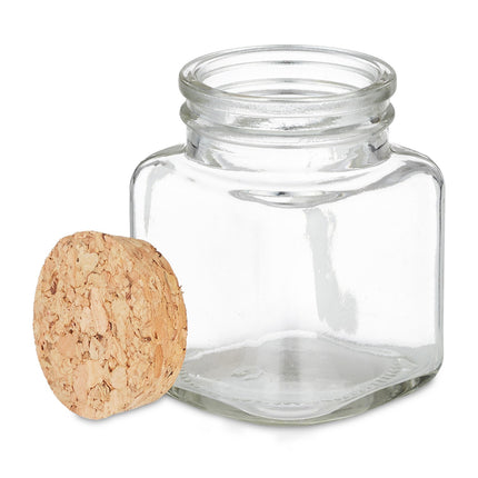 Spice jars in sets of 14 with cork lids