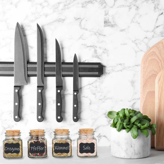 Spice jars in sets of 14 with cork lids